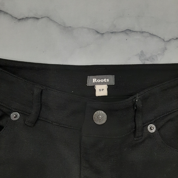 Roots Black Skinny Pants Size Small - Picture 3 of 5